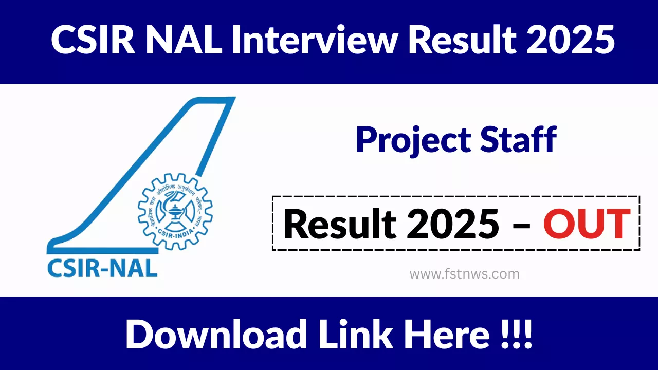 CSIR NAL Project Staff Interview Result