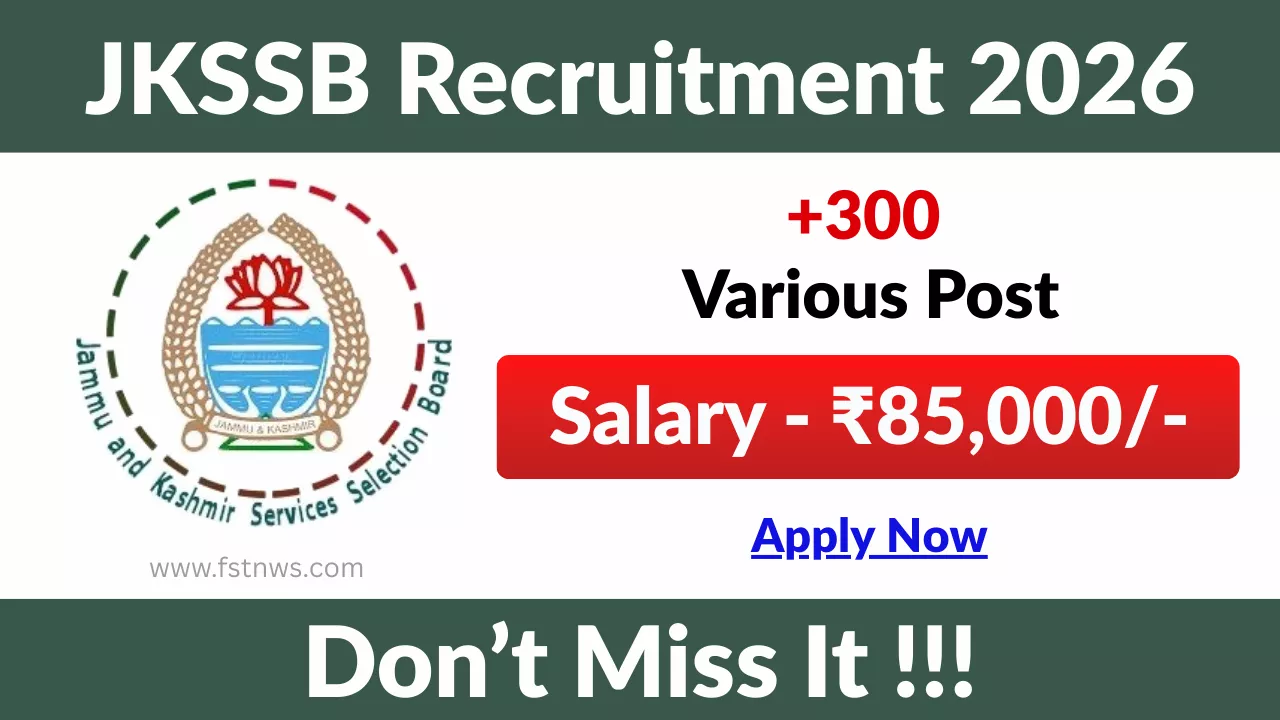 JKSSB Recruitment 2026