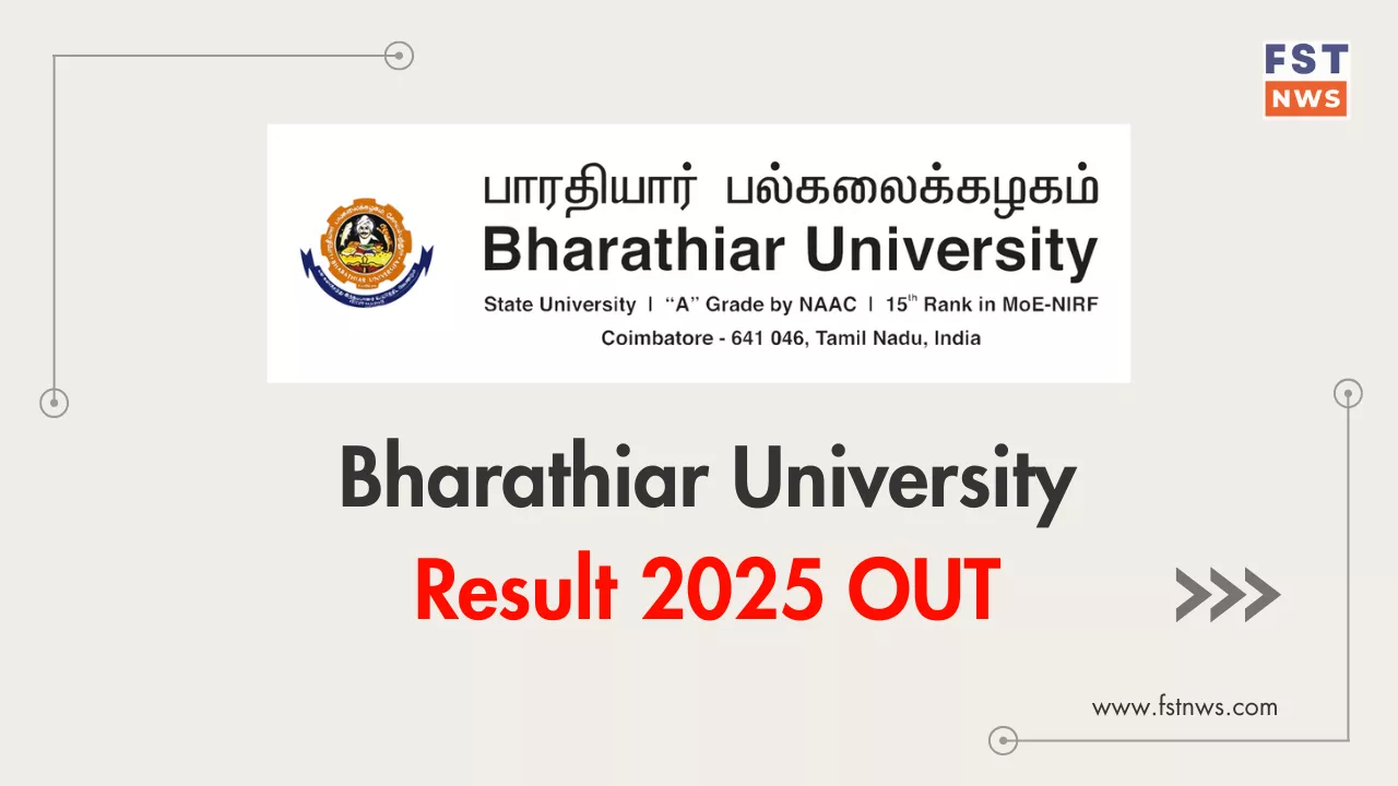 Bharathiar University Result 2025