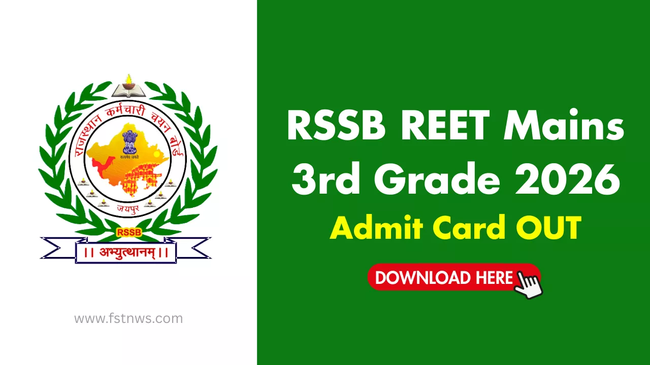 RSSB REET Mains 3rd Grade Admit Card 2026