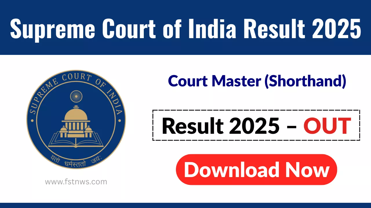 Supreme Court of India Court Master (Shorthand) Result