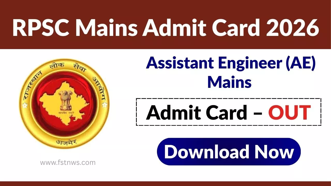 RPSC AE Mains Admit Card 2026